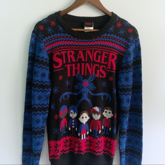 Stranger Things Multicolor Crewneck knit Sweater - Picture 2 of 6